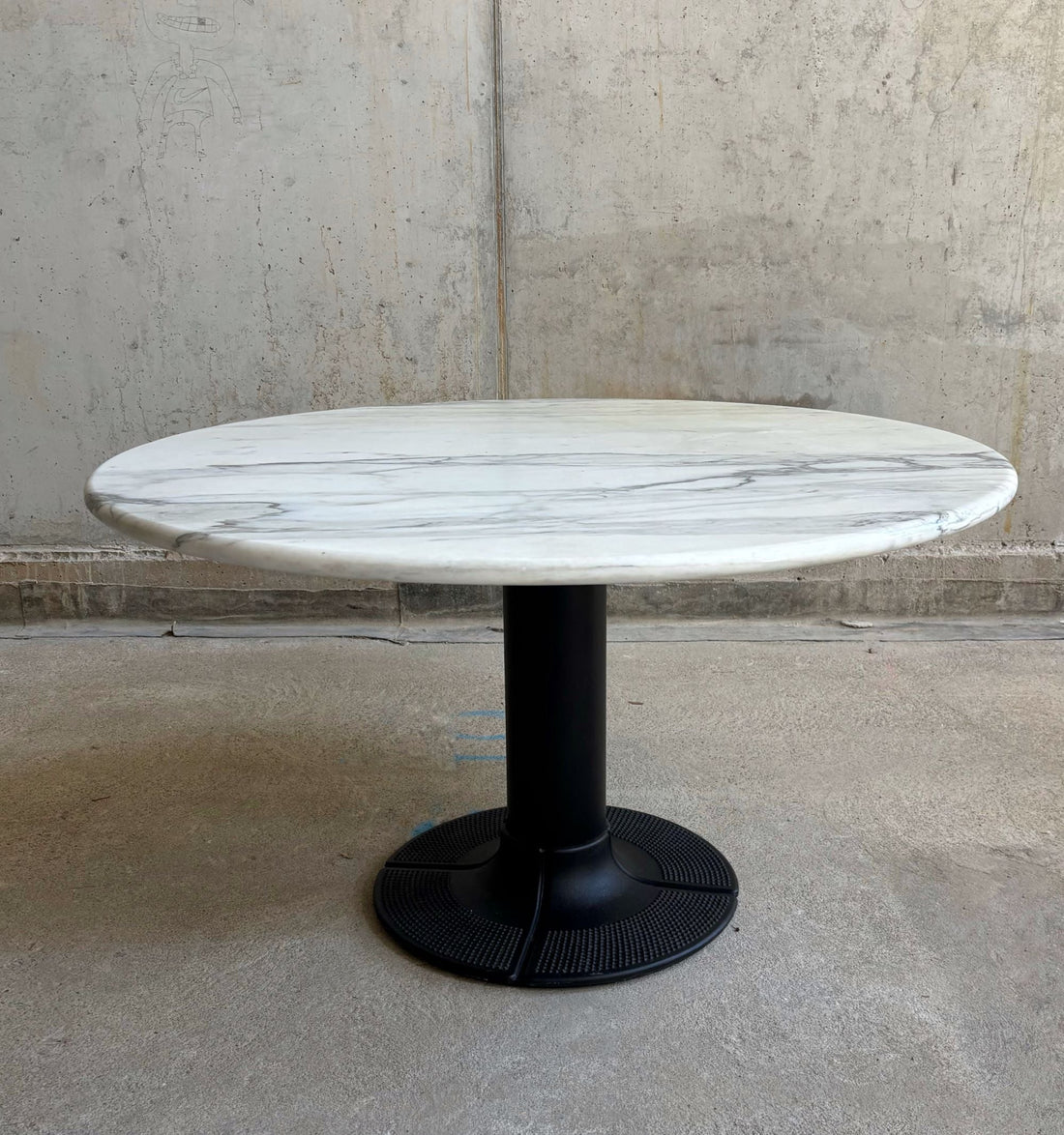 Dining table by Thonet, metal and marble, Germany, 1970s - COLLECTORS RDAM