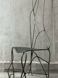 Handmade sculptural metal chair 1980s - Collectors - Net.Work