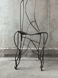 Handmade sculptural metal chair 1980s - Collectors - Net.Work