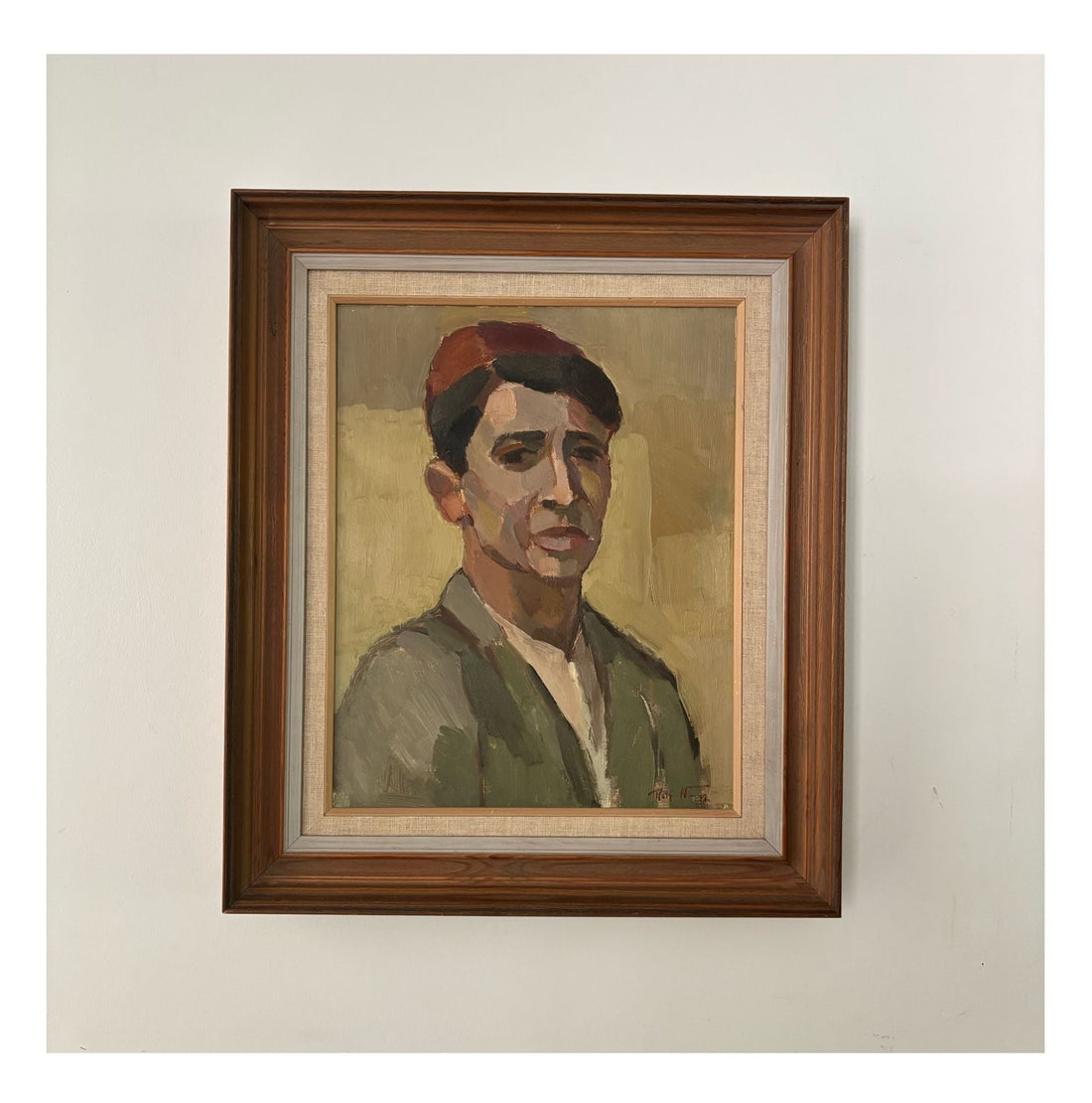 Midcentury painting of a young man, Rolf Norrman, Sweden - Collectors - Net.Work