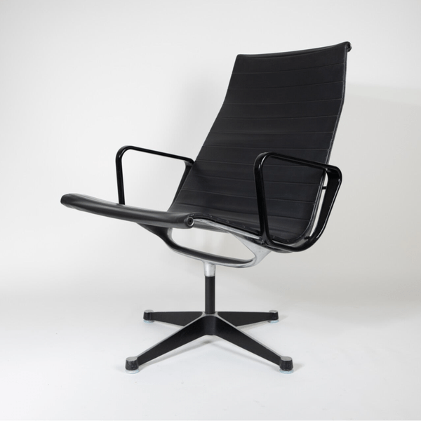 Very early Eames EA 116 'triple black' Lounge Chair, by Herman Miller - COLLECTORS RDAM